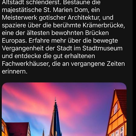 Schlafen In Erfurt- Nicht 0815 Lejlighed Eksteriør billede